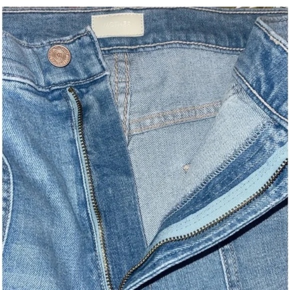 MOTHER The Patch Rambler Ankle Chew Relaxed Fit Wide Leg Jeans - Picture 7 of 16